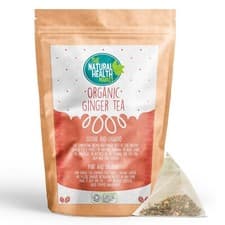Image of Ginger Tea Bags Organic Caffeine-Free Potent Herbal Digestive Support GB Made