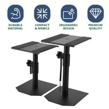 Image of 2pcs Speaker Stands Box Stands Table Tripods Studio Monitors Box Tripod Tools