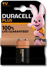 Image of 1x DURACELL 9V PP3 Battery Alkaline Plus Power Smoke Alarm LR22 *EXPIRY 11/2029*