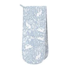 Image of William Morris Forest Life Double Oven Glove Blue