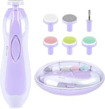 Image of Electric Baby Nail Trimmer, Baby Nail Clippers, 6-in-1 Baby Nail File, Nail