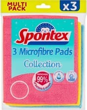 Image of Spontex Microfibre Pads Collection 3 count, pack of 1