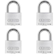 Image of Abus 64ti/40mm Titalium Padlock Quadpack (64TI-40-4)