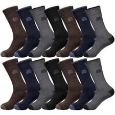 Image of Mens Merino Wool Socks Winter Warm 2.4 Tog Hiking Work Boot Sock Size UK 6-11