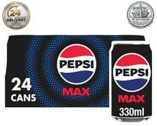 Image of Pepsi Max No Sugar Cola Cans (24 x 330ml) (pack of 24)