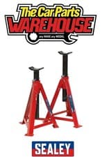 Image of Sealey AS5000M Axle Stands 5tonne Capacity per Stand 10tonne Pair Medium Height