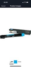 Image of Lexmark X950 Extra High Yield Toner Cartridge - Cyan (X950X2CG)