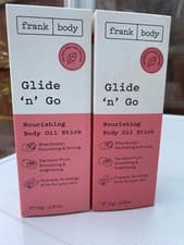 Image of Frank Body Glide 'n' Go Nourishing body oil stick 2 X 70g bnib