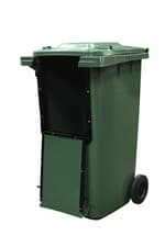 Image of 240 Litre Drop Front Wheelie Bin - Black