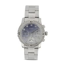 Image of Guess Ladies Confetti Crystal Glitter Dial Watch W0774L6