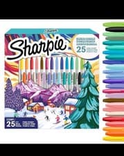 Image of Sharpie Fine Point Permanent Markers Set 25 Colours Limited Edition Gift Pack