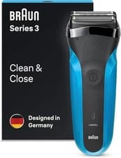 Image of Braun Series 3 Model 310s Wet & Dry Electric Shaver | Black/Blue - H14
