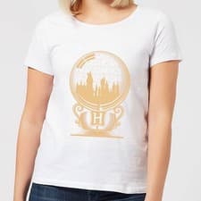 Image of Harry Potter Hogwarts Snowglobe Wizarding World Women's T-Shirt | White