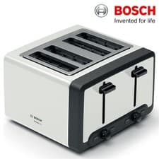 Image of Bosch DesignLine TAT5P441GB 1940W 4-Slice Toaster White Stainless Steel