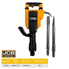 Image of Jcb 1700 W 60 J 1900 RPM Electric Demolition Hammer JCB-DH1700-EM