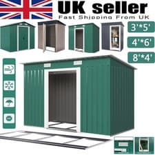 Image of Metal Garden Shed 6 X 4, 8 X 4, 8 X 6, 10 X 8 Garden Storage WITH FREE BASE New