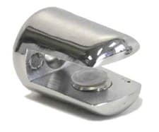 Image of Shelf Support Brackets Glass Small Large Round Shelves Chrome Plated Balustrade