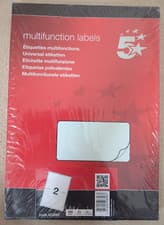 Image of 5 Star Office Multipurpose Labels Laser Copier and Inkjet 199.6x143.5mm White