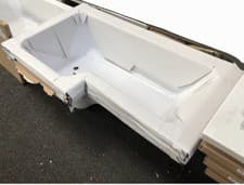 Image of Nuie Square Shower Bath LH 1600 x 700mm / 850mm – L shaped Left handed bath NEW