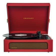 Image of Crosley Voyager Turntable Burgundy Red Bluetooth Portable Vinyl Record Player