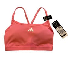 Image of adidas Aeroreact 3-Stripes Sports Bra XS A–B Pink IT6721 Low-Support