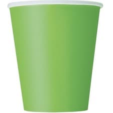 Image of Paper Party Cups Solid Colour Cold Disposable Choice of Colour & Pack Size