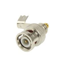 Image of BNC Male Plug Bend Connector Adapter for Coaxial Cable, Easy Install, 11g