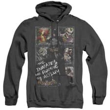 Image of Batman Arkham Asylum "Running The Asylum" Pullover Hoodie,Sweatshirt,Long Sleeve