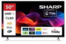 Image of Sharp 50HM5045K 4K Ultra HD TiVo Freely QLED Frameless 50'' Smart TV - Black A
