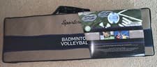 Image of BACKYARD FUN! Complete Volleyball Badminton Portable Travel Case Easy Set Up NEW