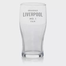 Image of Liverpool No. 1 Fan, Personalised Pint Glass, , Free P&P