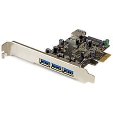 Image of StarTech.com 4 Port PCI Express USB 3.0 Card - 3 External and 1 Internal - Nativ