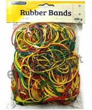 Image of 1400 X Strong Natural Rubber Bands Elastic 80 x 1.5mm Assorted colours No.18