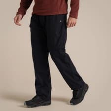 Image of Craghoppers Men's Kiwi Convertible Trousers/Shorts | Black 34 Long & Belt