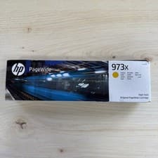 Image of Hp Pagewide 973x Yellow Ink Cartridge Original Genuine Sealed Boxed
