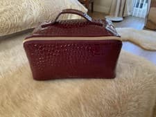 Image of Ted Baker faux Croc Wine Makeup Case B/New