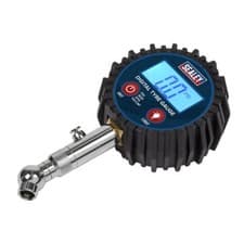 Image of Sealey Digital Tyre Pressure Gauge with Swivel Head & Quick Release TST001