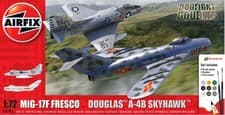 Image of AIRFIX - A50185 Mig 17F Fresco Douglas A-4B Skyhawk Dogfight Double