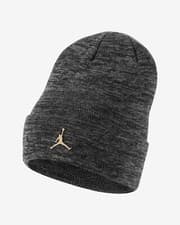 Image of NEW NIKE HOH AIR MICHAEL JORDAN AJ FLIGHT grey BEANIE HAT CAP BULLS JUMPMAN MEN
