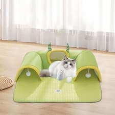 Image of Cat Tunnel Bed Play Center Breathable with Playing Ball Toy Hideout Interactive