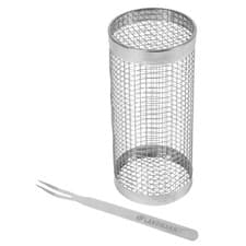 Image of Landmann Stainless Grill Basket With Fork Accessories Vegetable Camping 20x9cm