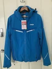 Image of Nevica Vail Men's Ski Jacket Small Blue Hooded Waterproof Breathable