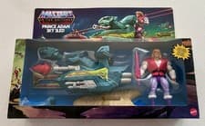 Image of Masters Of The Universe Origins Prince Adam Figure & Sky Sled Set - Wave 1 2020