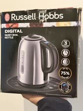 Image of Russell Hobbs Digital Quiet Boil Kettle Brushed Steel
