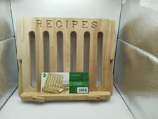 Image of Premier Housewares Natural Wood Recipe Cook Book Stand