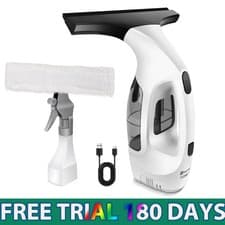 Image of Cordless Window Vacuum Cleaner 300ml Tank Vac Rechargeable Glass Mirror Squeegee
