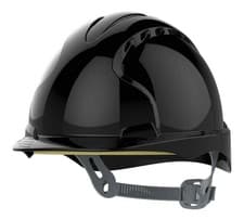 Image of JSP EVO2 Safety Helmet Black, Vented, Slip Ratchet