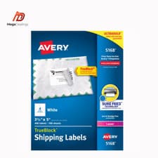 Image of Avery Shipping Labels 3-1/2" x 5" White 400 labels 100 Sheet