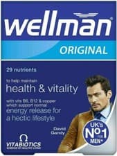 Image of Vitabiotics Wellman Original Tablets 30 Tablets Exp:02/28