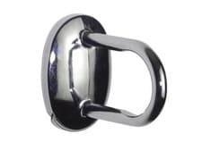 Image of Colorail Chrome effect Die-cast metal Rail centre bracket (L)53mm (Dia)25mm